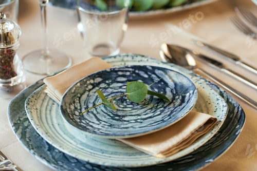 Preview: Luxury table setting for event in a restaurant