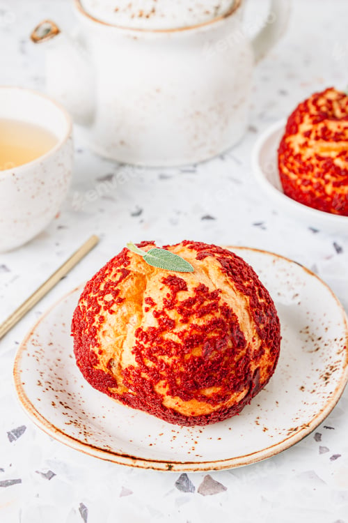 Preview: Small cakes profiterole choux pastry