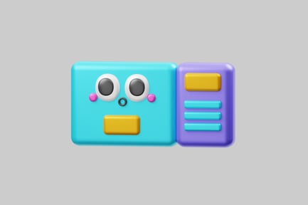 Preview: Passport with cute character face