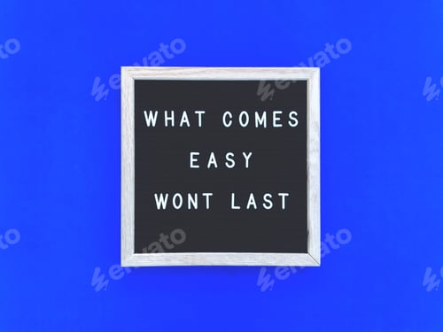 Preview: What comes easy won’t last