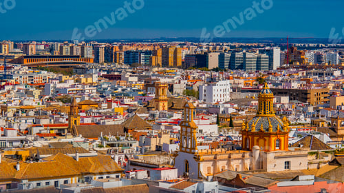 Preview: Seville Panoramic Cityview from Seville Cathedral, Spain