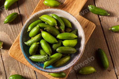 Preview: Raw Organic Green Finger Limes