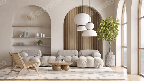 Preview: Modern style conceptual interior room