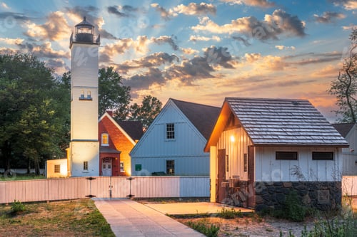 Preview: Presque Isle Lighthouse in Erie, Pennsylvania, USA