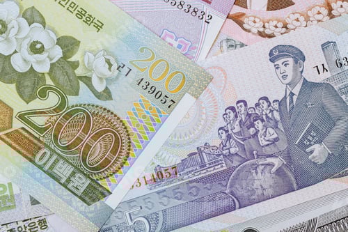 Preview: Banknote of North Korea won is the national currency