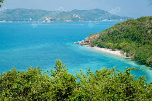 Preview: Ko Kham Island Sattahip Chonburi Samaesan Thailand a tropical Island in Thailand with a blue ocean