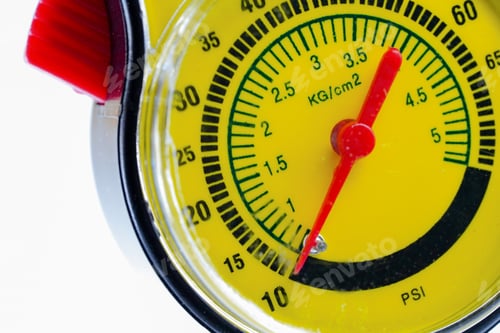 Preview: Tire Pressure Gauge for car on white background