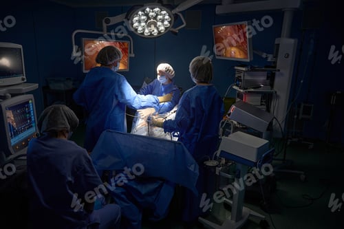 Preview: Surgical Team Performing Procedure in Operating Room