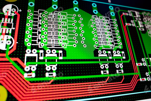 Preview: PCB electric circuit on the PC screen