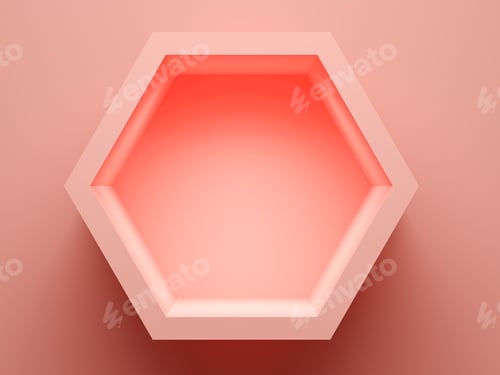 Preview: Concept empty illuminated showcase shelf 3D rendering