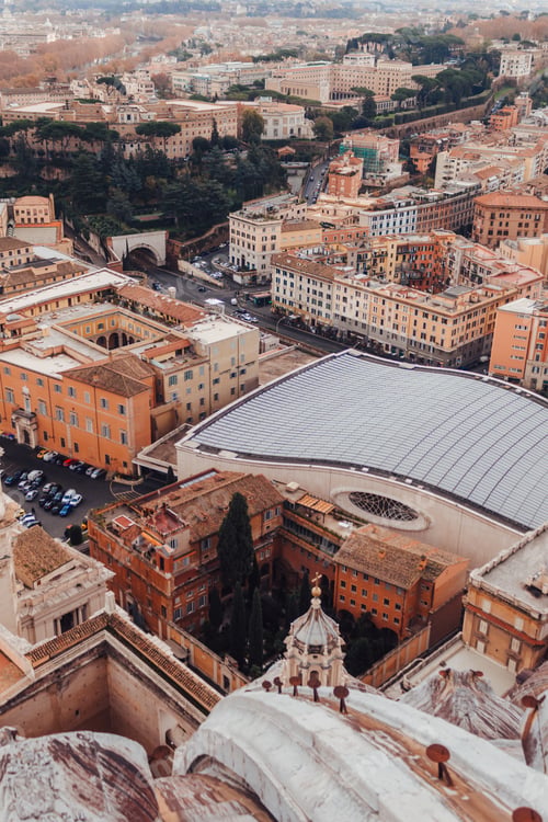 Preview: Vatican City view from St. Peter's Basilica
