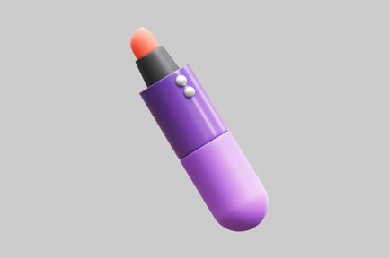 Preview: Purple lipstick balm with pearls