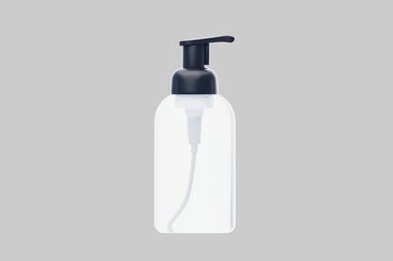 Preview: Clear soap dispenser with pump