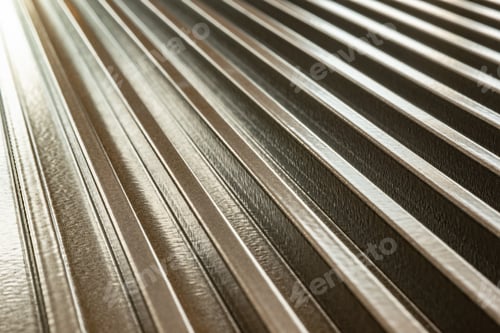 Preview: Close-up of a corrugated metal surface