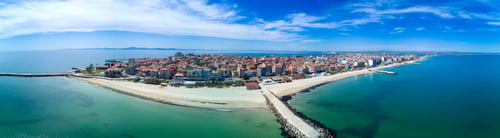 Preview: Panoramic view from a height above the town of Pomorie