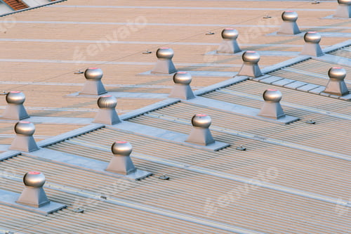 Preview: Factory building metal roof turbine ventilation
