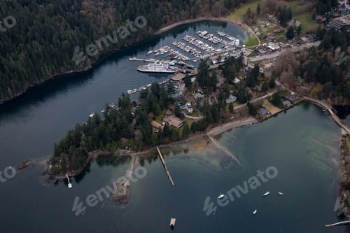 Preview: Aerial view of Bowen Island Ferry Terminal