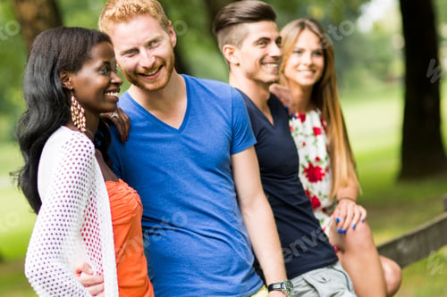 Preview: Group of happy young people