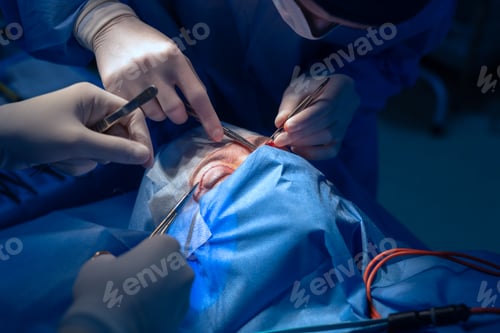 Preview: Eye Surgery Operation with Surgical Instruments