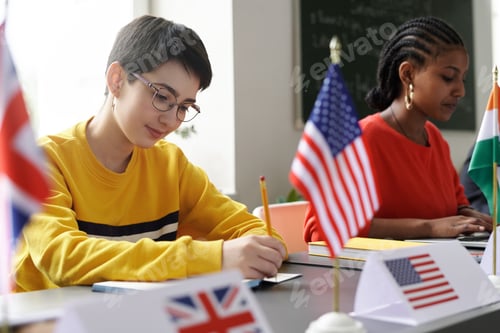 Preview: International students studying in the classroom