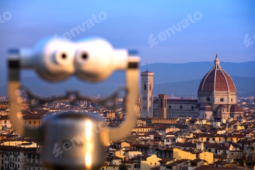 Preview: view of Florence at the sunrise time