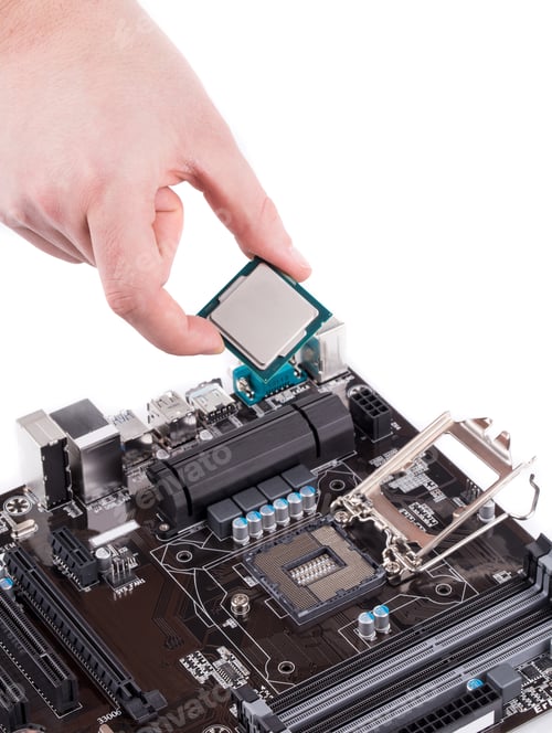 Preview: Electronic board and microchip