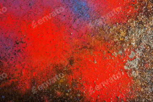 Preview: Drop Art Background- Liquid Paint On Rusty Metal Surface