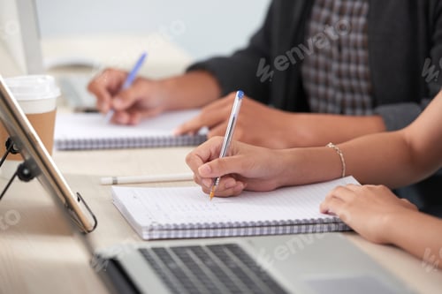 Preview: Students busy with homework