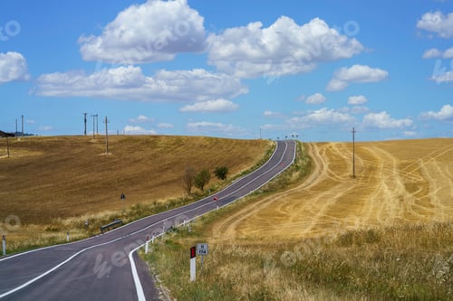 Preview: Rural landscape along the Cassia near Radicofani, Tuscany