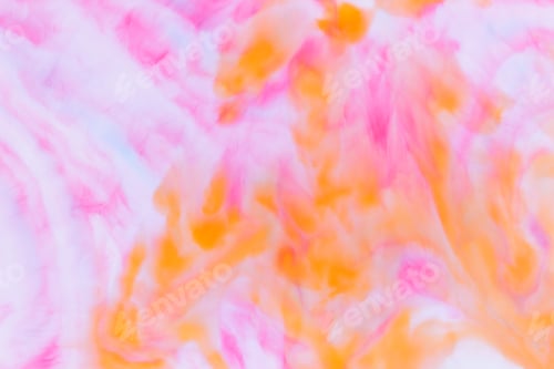 Preview: Orange Pink Background On Liquid, Orange Minimalistic Background, Pop Art Pattern, Pastel Texture