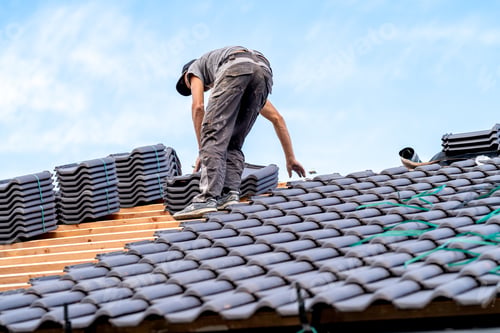 Preview: new bungalow roof, craftsman installs ceramic tile roofing