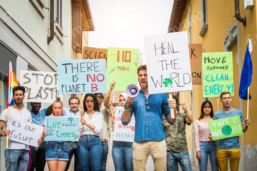 Preview: Activists demonstrating against global warming