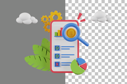 Preview: Business Report 3D Icon