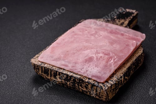 Preview: Ham cut into square slices for making delicious nutritious sandwiches