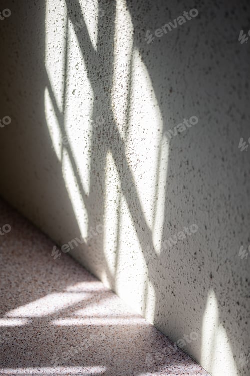 Preview: Window natural shadow on wall. background