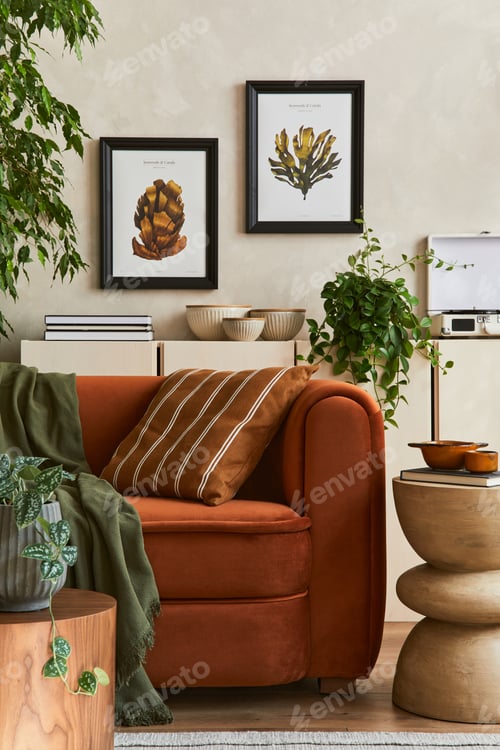 Preview: Creative interior composition of living room