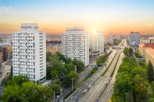 Preview: Wroclaw, Poland. Tall residential buildings