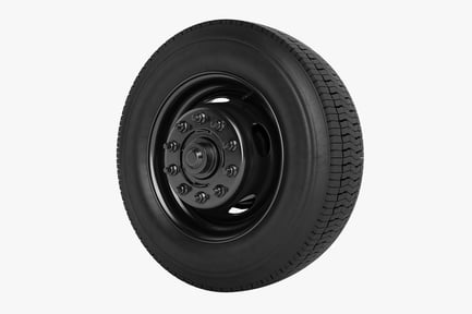 Preview: Heavy Duty Bus Wheel - Steel Rim, Tire Tread