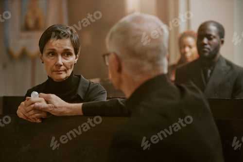Preview: Old Pastor Supporting Woman