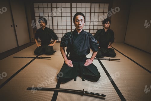 Preview: Samurai training in a traditional dojo, in Tokyo