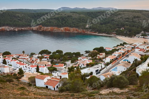 Preview: Mediterranean coastline in Spain. Montgo beach at subnset. Girona, Catalunya