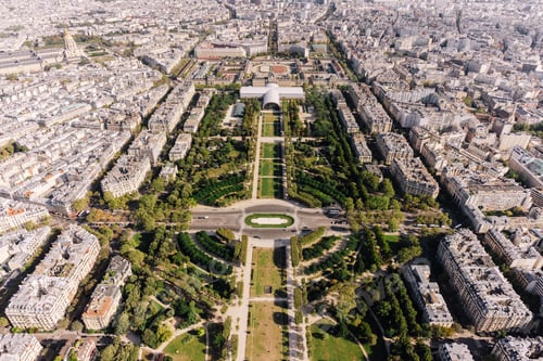 Preview: Landscape of Paris from the top floor of the Eiffel Tower