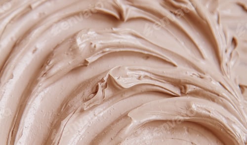 Preview: Clay texture spa mask for face and body. Selective focus.