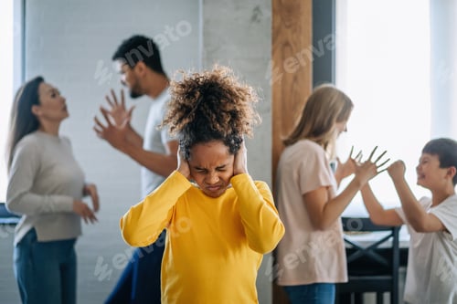 Preview: Family arguments and fights make children stressful angry or sad