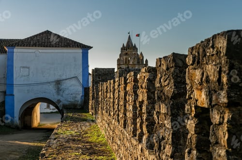 Preview: View of ancient walls Montemor-o-Novo, Portugal