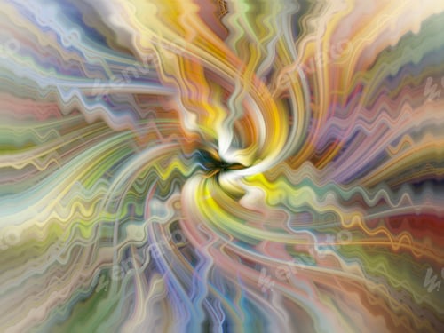 Preview: Digital art, seamless background of multicoloured textured fractal wavy pattern in pastel colours