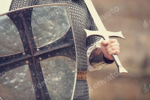 Preview: Knight. Photo in vintage style