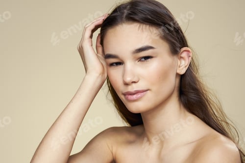 Preview: Calm Woman Posing for Beauty Portrait