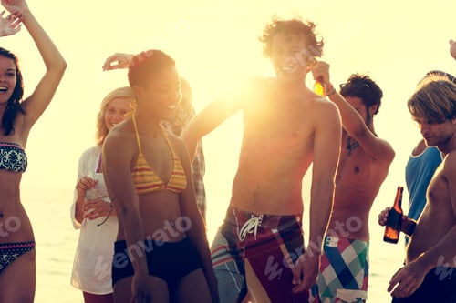 Preview: Beach Party Freedom Vacation Leisure Activity Concept