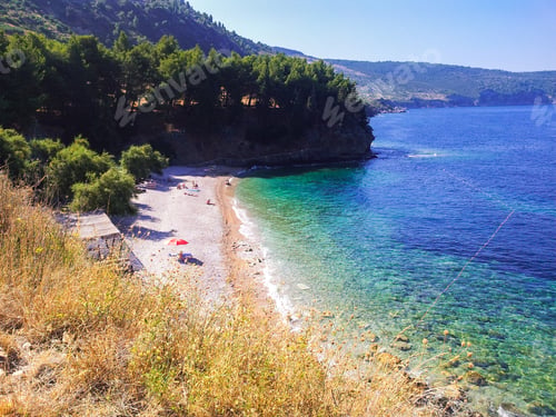 Preview: Beautiful coastline and beach on Vis island in Croatia.